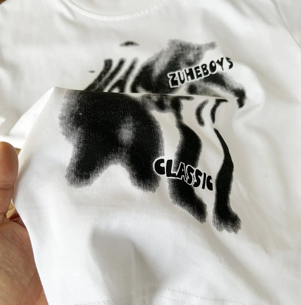 White Cotton T-Shirt for Boys with Heart Embroidery — feature 9