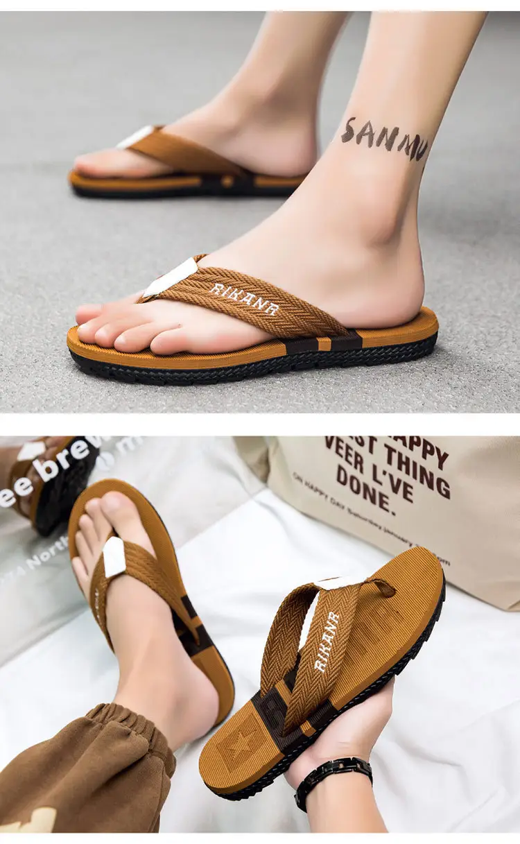 Cross-Border 2024 Summer Thick-Soled Slippers for Men, Sports and Leisure Beach Shoes, Eva Soft-Soled Vietnamese Flip-Flops — feature 11