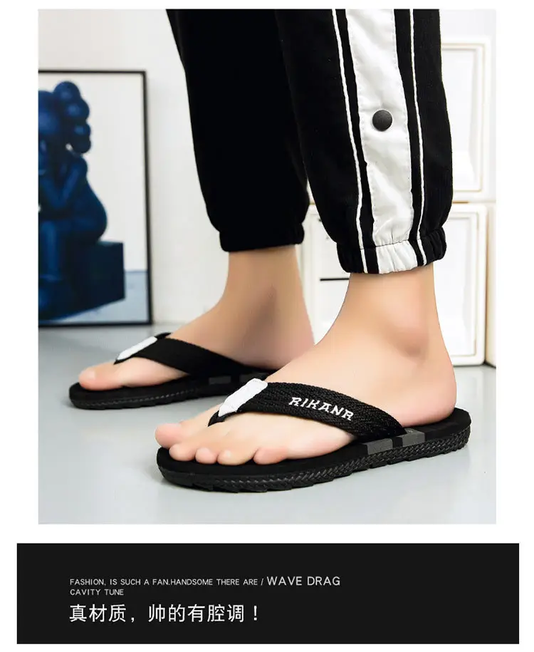 Cross-Border 2024 Summer Thick-Soled Slippers for Men, Sports and Leisure Beach Shoes, Eva Soft-Soled Vietnamese Flip-Flops — feature 5