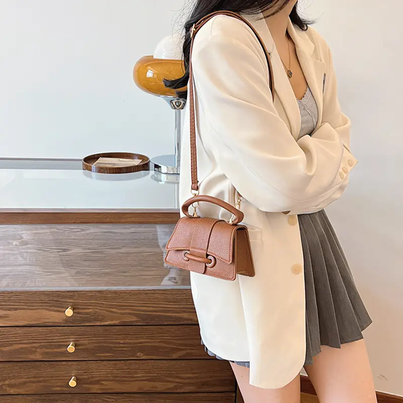 Black Korean Style Shoulder Crossbody Bag for Women - Image 9
