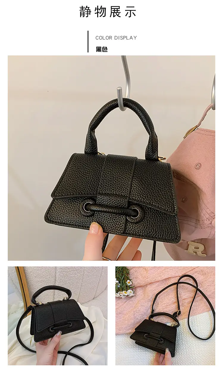 Black Korean Style Shoulder Crossbody Bag for Women — feature 19