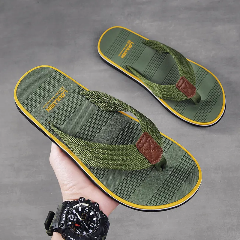 2024 Summer Casual Slippers Men's Korean Style Trendy Beach Flip-Flops Outdoor Fashion Sandals Vietnam Slippers - Image 7
