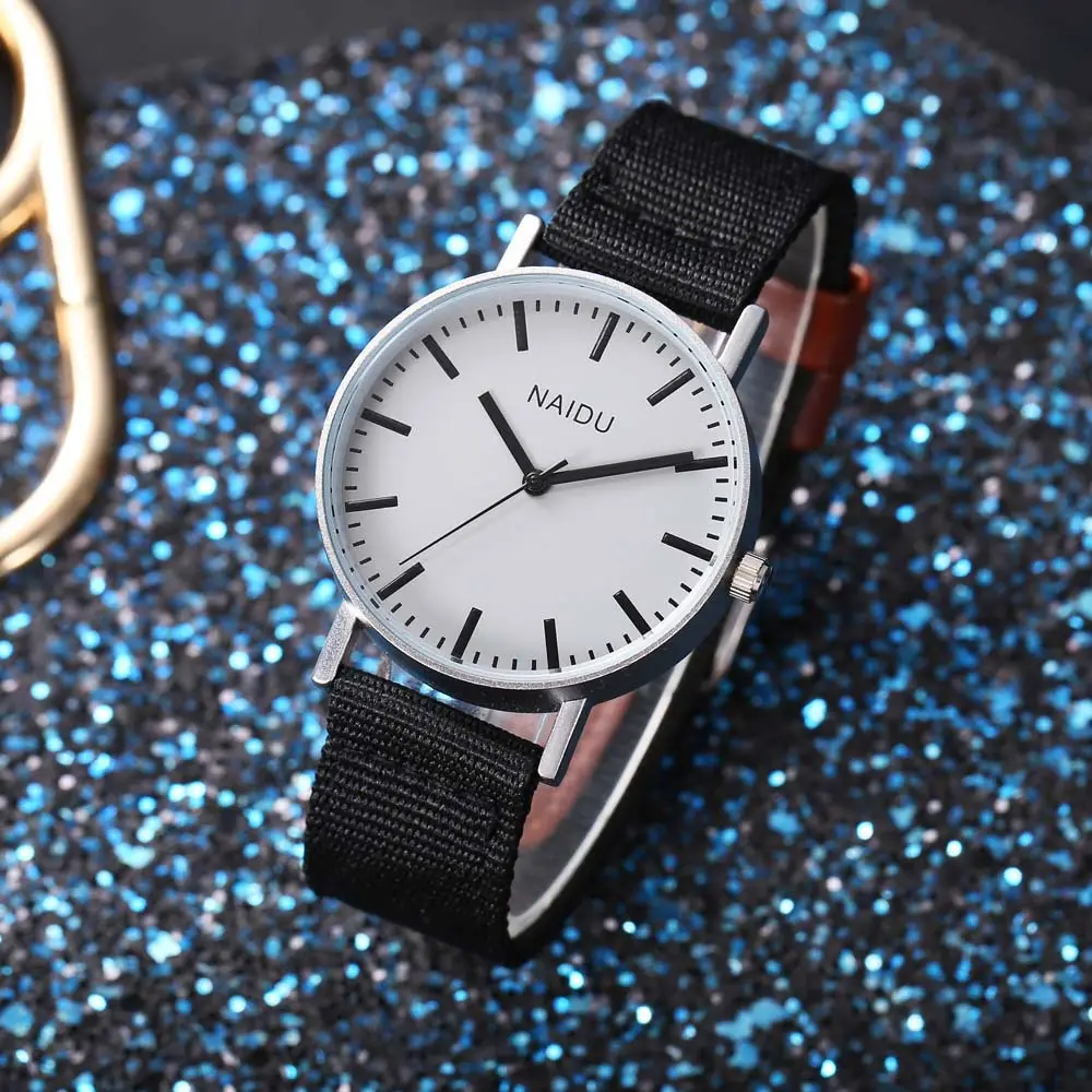 NAIDU Green Cloth Strap Quartz Watch for Men — feature 4