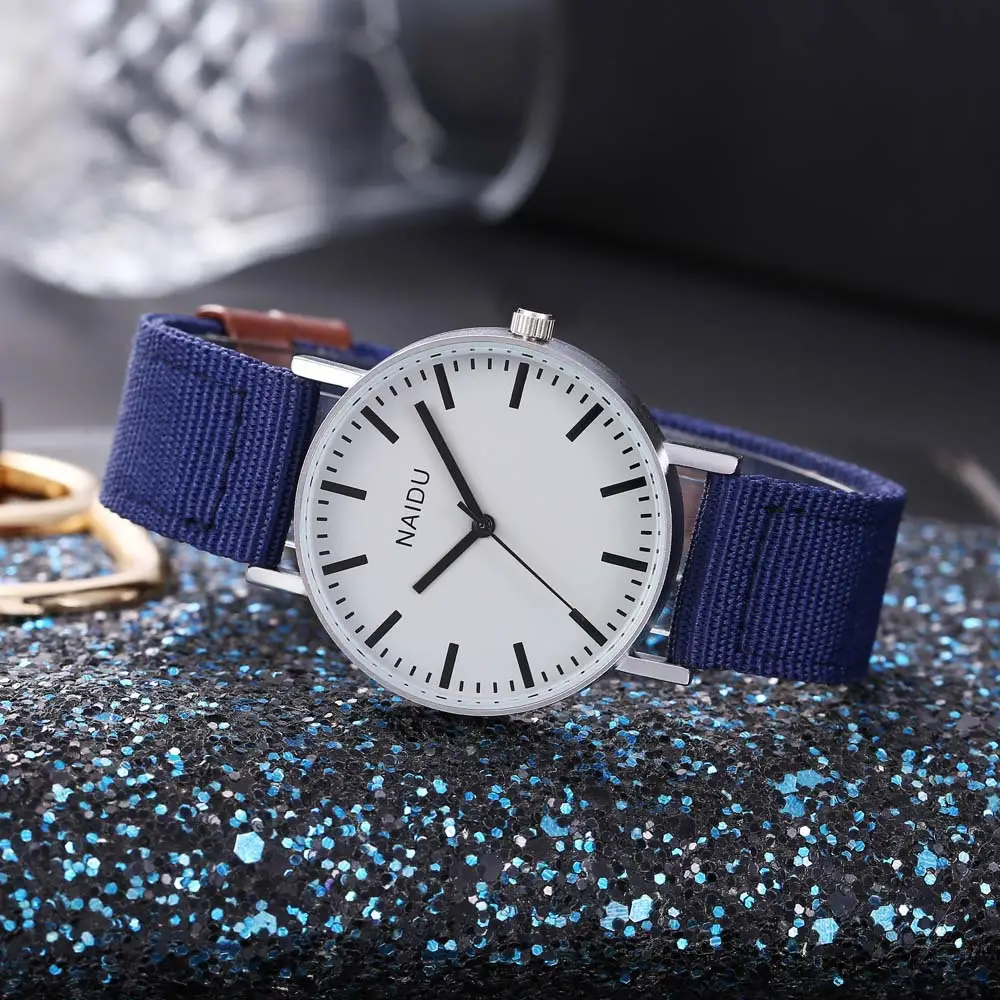 NAIDU Green Cloth Strap Quartz Watch for Men — feature 5
