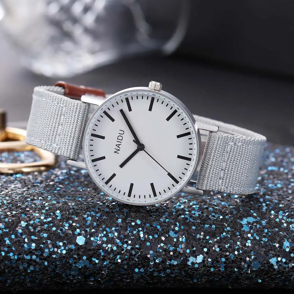 NAIDU Green Cloth Strap Quartz Watch for Men — feature 7