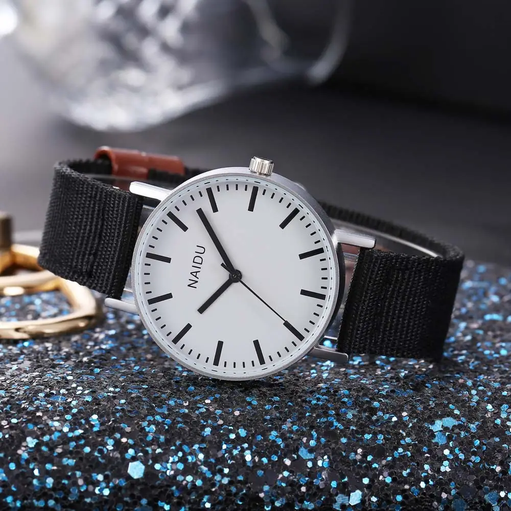 NAIDU Green Cloth Strap Quartz Watch for Men — feature 8