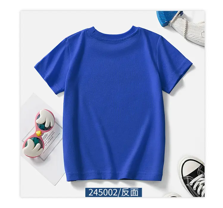 Blue Cartoon Elephant Kids T-Shirt 2025 Summer — feature 8