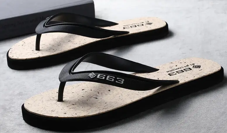 2024 Spring and Summer New Men's Casual Slippers Korean Style Trendy Beach Flip-Flops Outdoor Fashion Sandals for Men