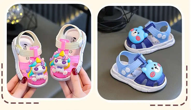 Anti-urine Plastic Baby Toe Sandals Children's Men's and Women's Non-slip Soft Bottom Toddler Shoes Baby's Pre-step Shoes 0-1-3 Years Old — feature 12