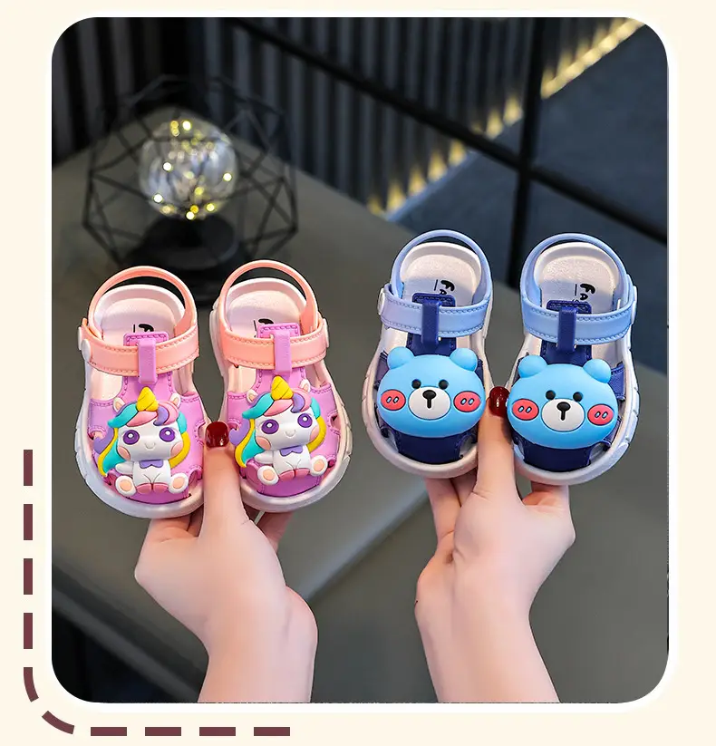 Anti-urine Plastic Baby Toe Sandals Children's Men's and Women's Non-slip Soft Bottom Toddler Shoes Baby's Pre-step Shoes 0-1-3 Years Old — feature 19