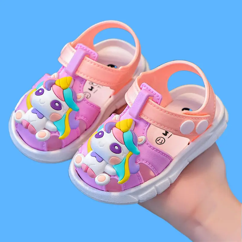Anti-urine Plastic Baby Toe Sandals Children's Men's and Women's Non-slip Soft Bottom Toddler Shoes Baby's Pre-step Shoes 0-1-3 Years Old - Image 3