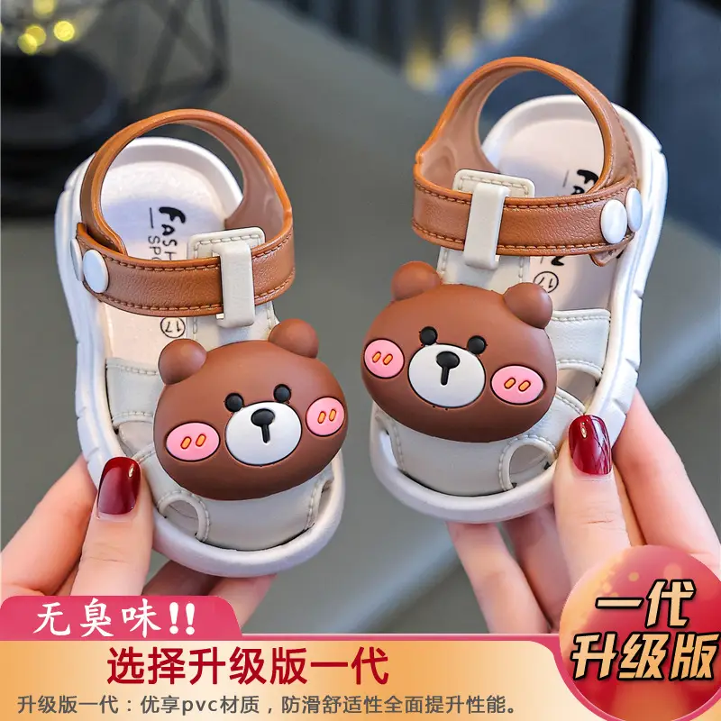 Anti-urine Plastic Baby Toe Sandals Children's Men's and Women's Non-slip Soft Bottom Toddler Shoes Baby's Pre-step Shoes 0-1-3 Years Old - Image 5