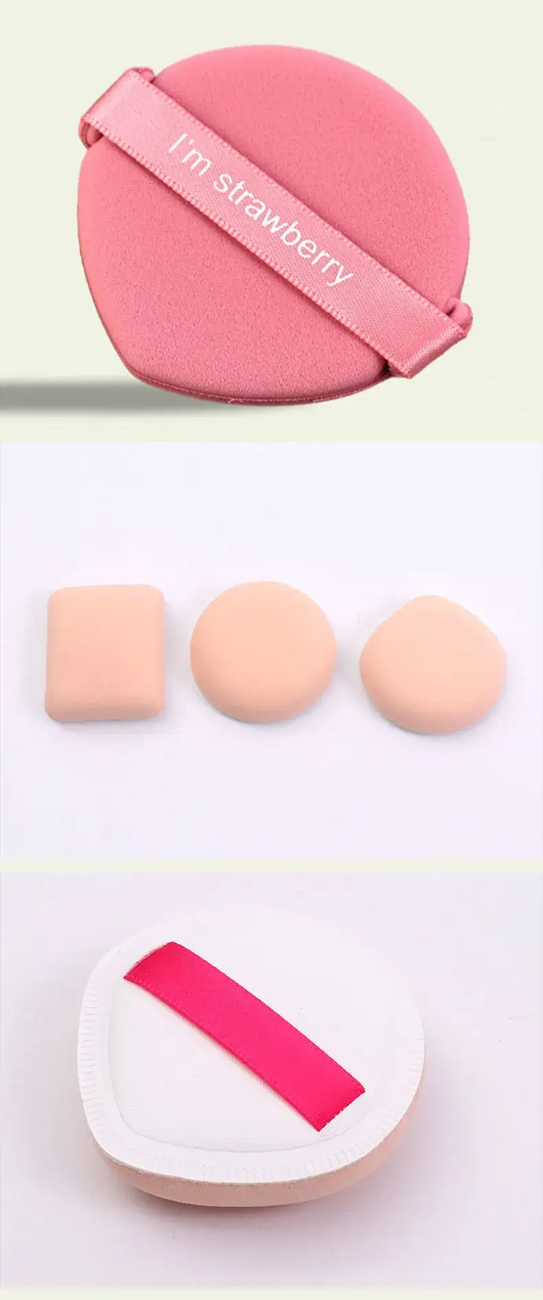 Large 100 Points Cotton Powder Puff Dry Wet XL — feature 14