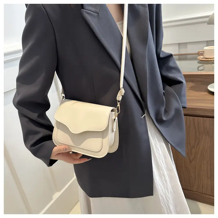 Beige Square Textile Shoulder Crossbody Bag Women 2024 — feature 11