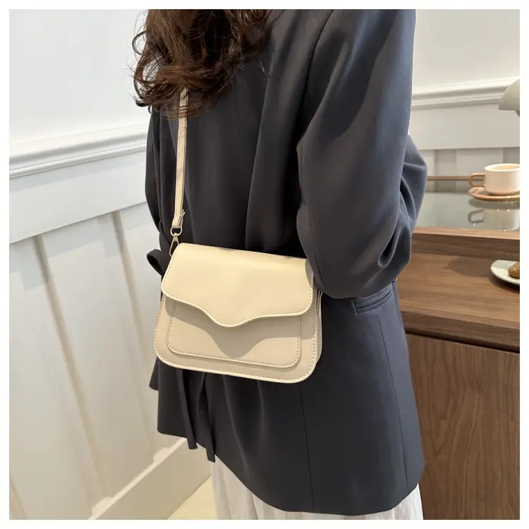 Beige Square Textile Shoulder Crossbody Bag Women 2024 — feature 12