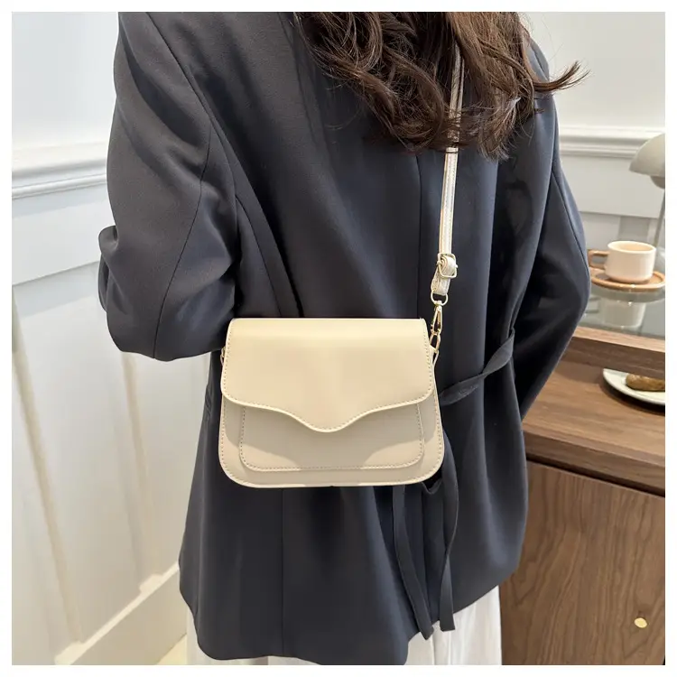 Beige Square Textile Shoulder Crossbody Bag Women 2024 — feature 13