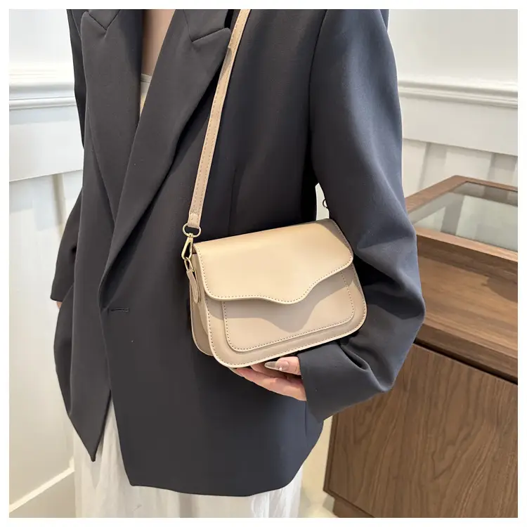 Beige Square Textile Shoulder Crossbody Bag Women 2024 — feature 8