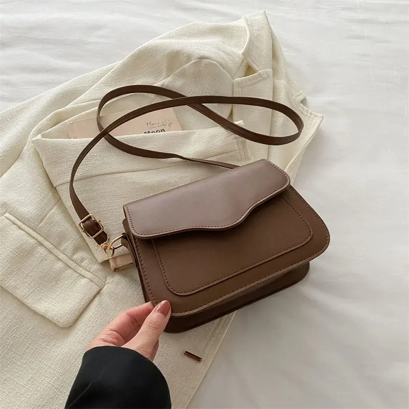 Beige Square Textile Shoulder Crossbody Bag Women 2024 - Image 4
