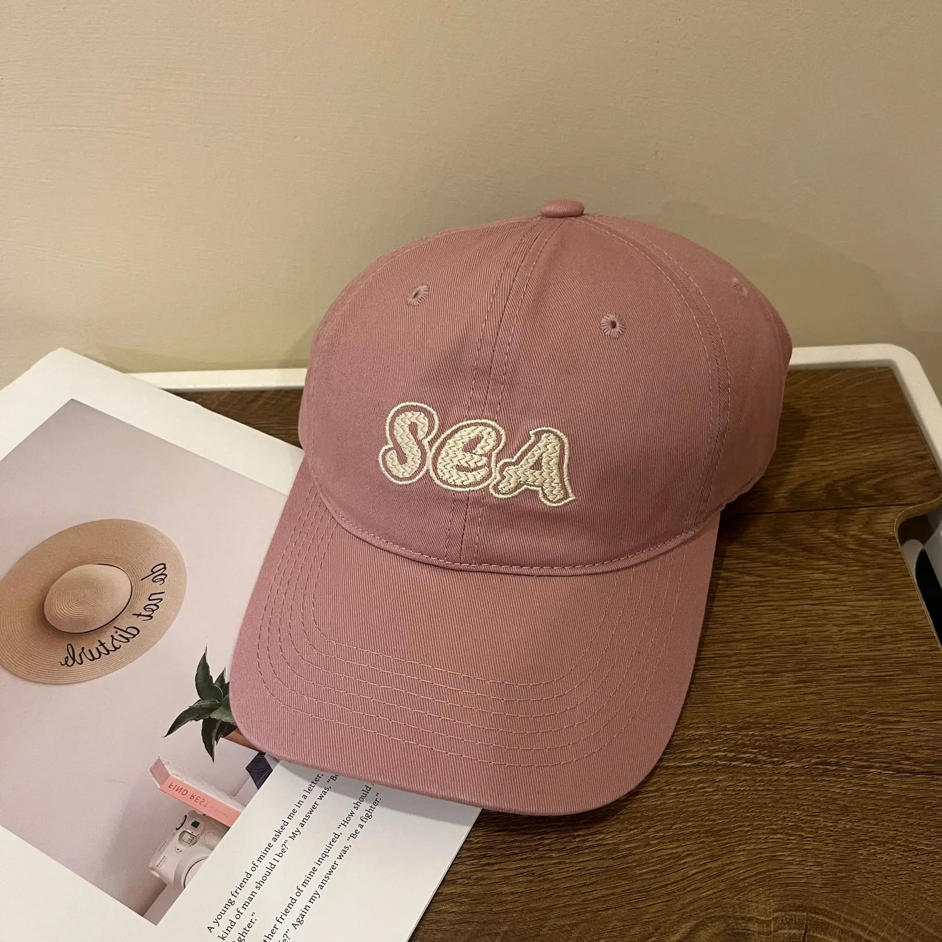 Brown SGA Embroidered Baseball Cap for Women Men — feature 10