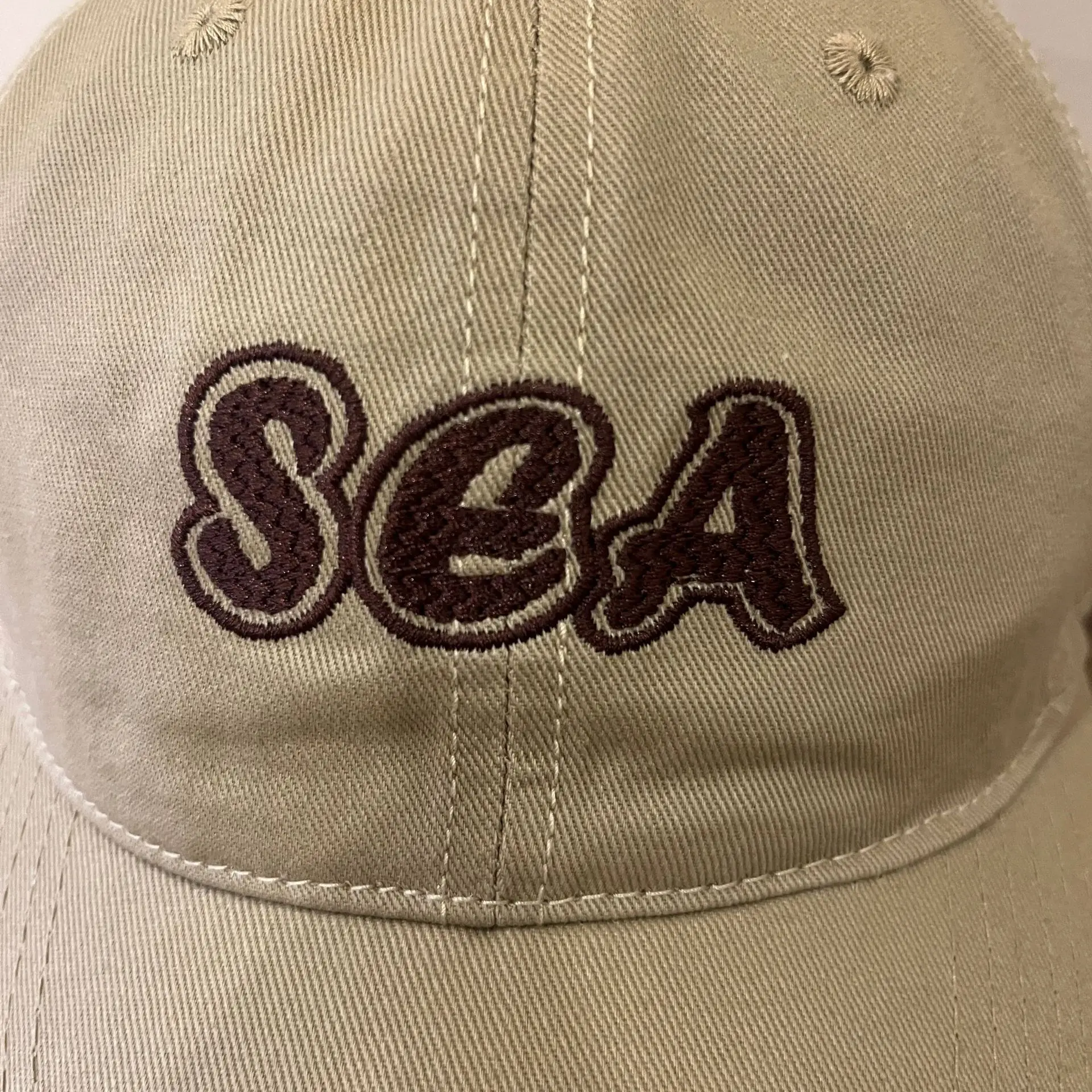 Brown SGA Embroidered Baseball Cap for Women Men — feature 15