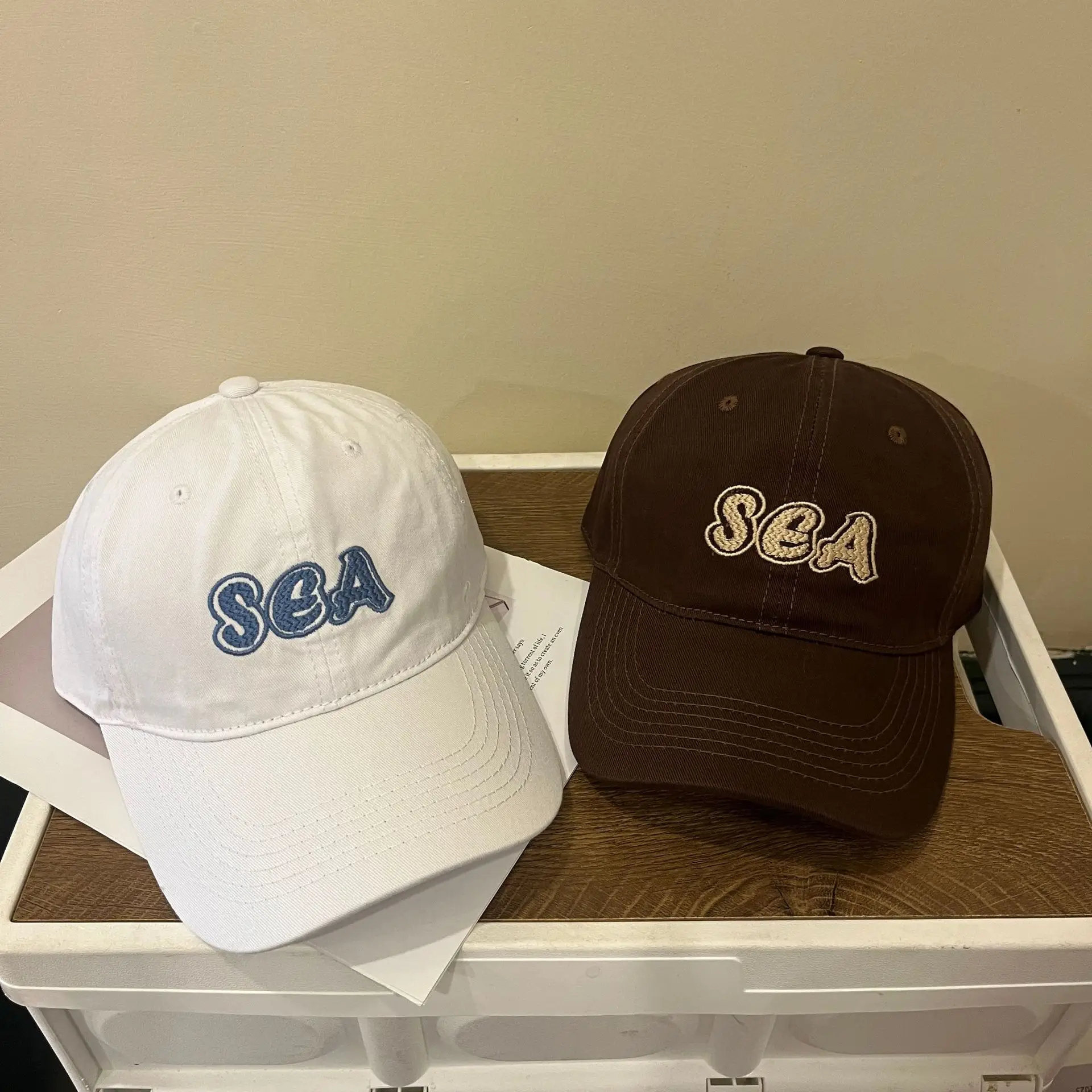 Brown SGA Embroidered Baseball Cap for Women Men — feature 3