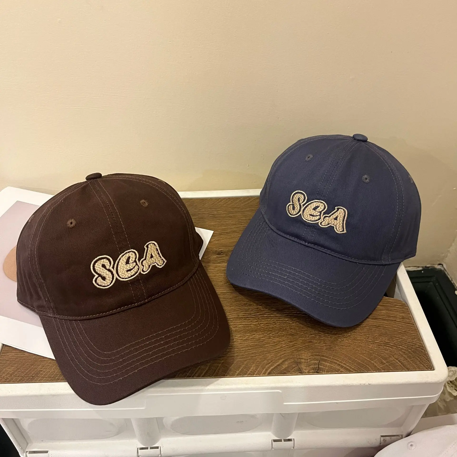 Brown SGA Embroidered Baseball Cap for Women Men — feature 4