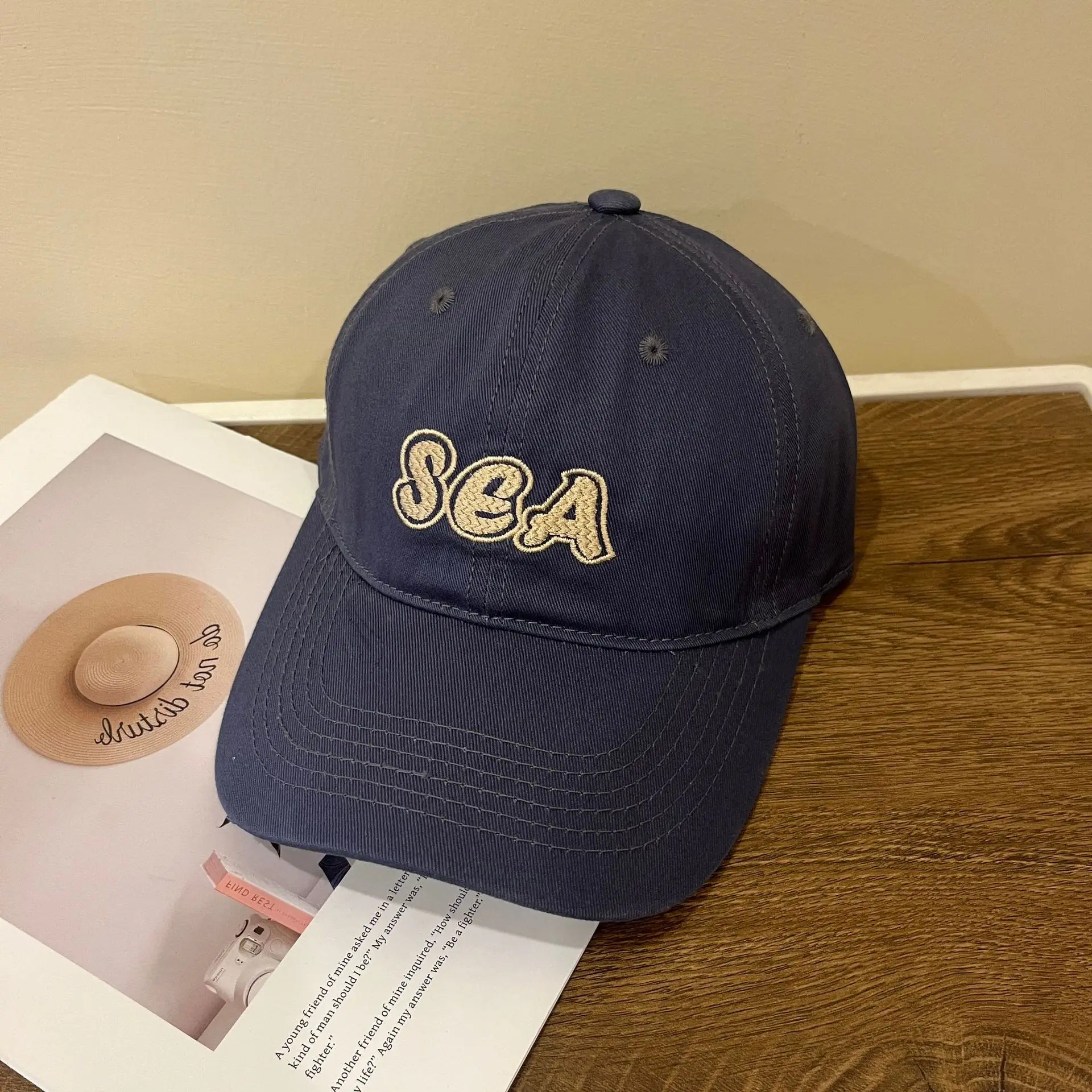 Brown SGA Embroidered Baseball Cap for Women Men — feature 9