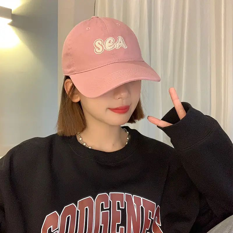 Women's Green Sea Embroidered Baseball Cap - Image 3