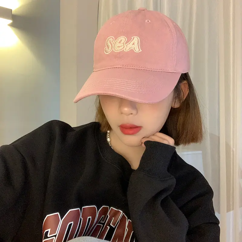 Women's Green Sea Embroidered Baseball Cap - Image 4