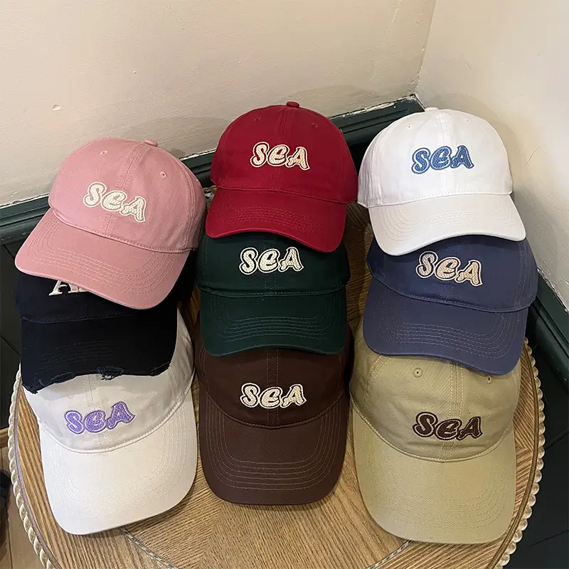 Women's Green Sea Embroidered Baseball Cap - Image 6