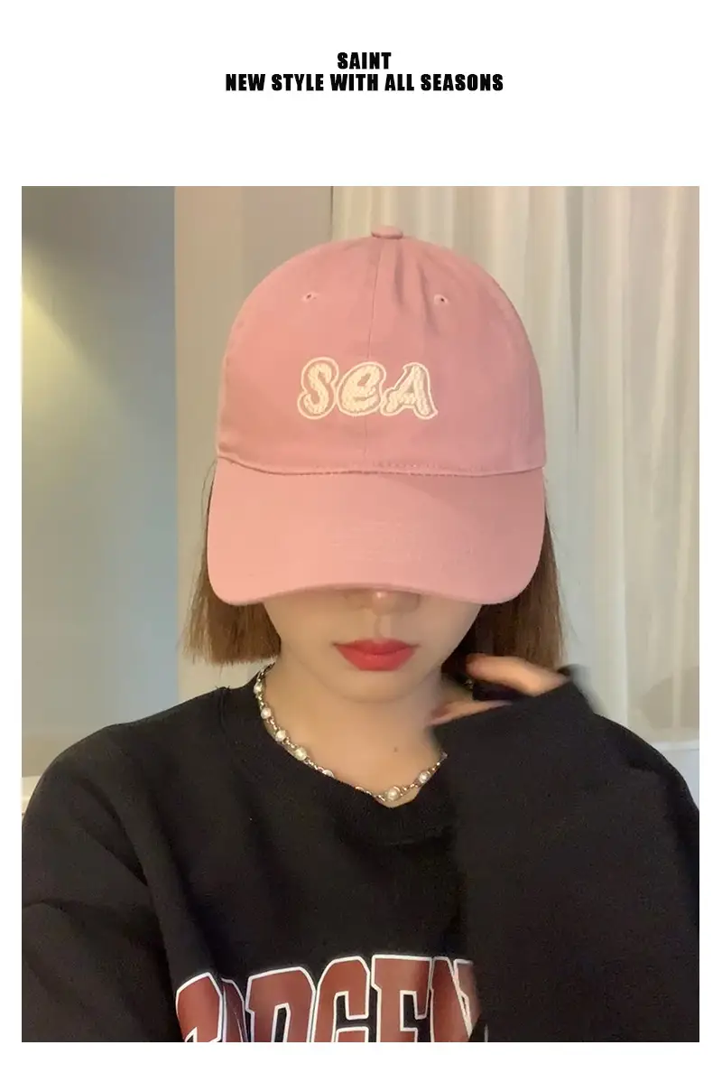 Women's Green Sea Embroidered Baseball Cap — feature 2