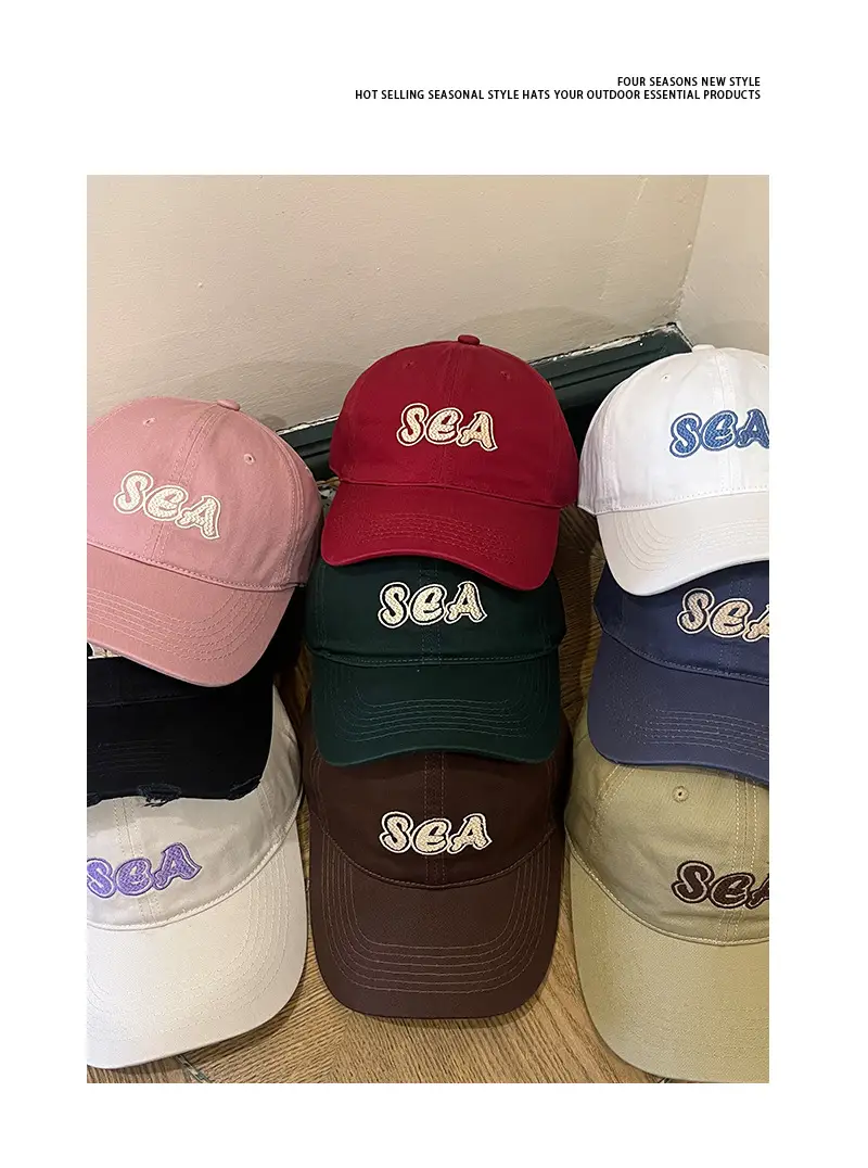 Women's Green Sea Embroidered Baseball Cap — feature 6