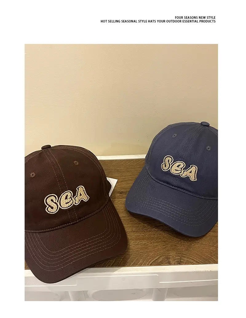 Women's Green Sea Embroidered Baseball Cap — feature 7
