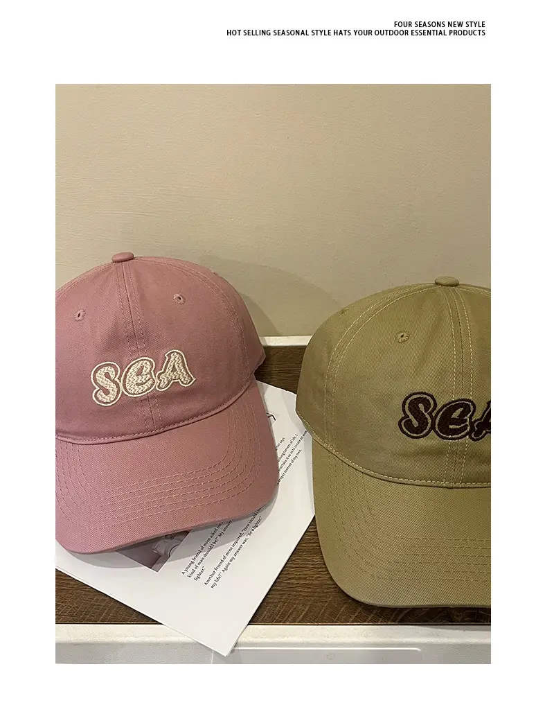 Women's Green Sea Embroidered Baseball Cap — feature 8