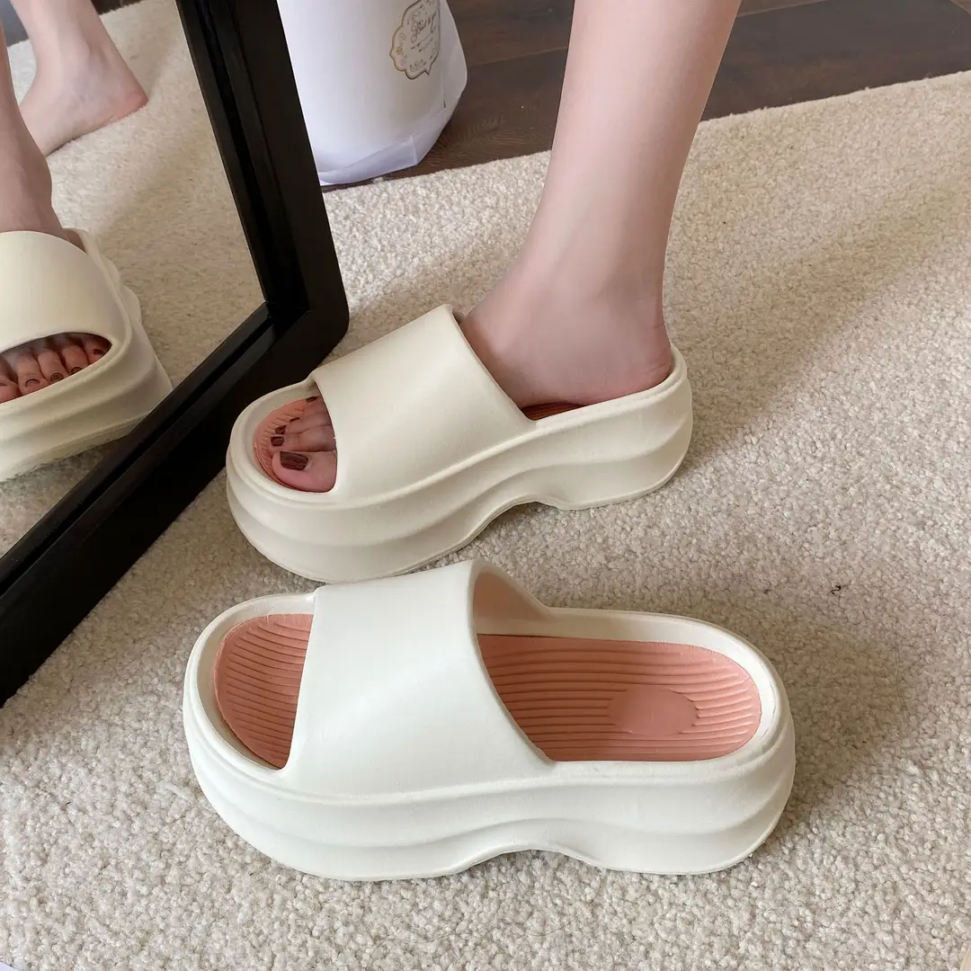 Outer Wear Eva Thick-Soled Fashionable Flip-Flops for Women Summer Soft-Soled Heightening Casual Beach Eva Flip-Flops for Women Summer - Image 6