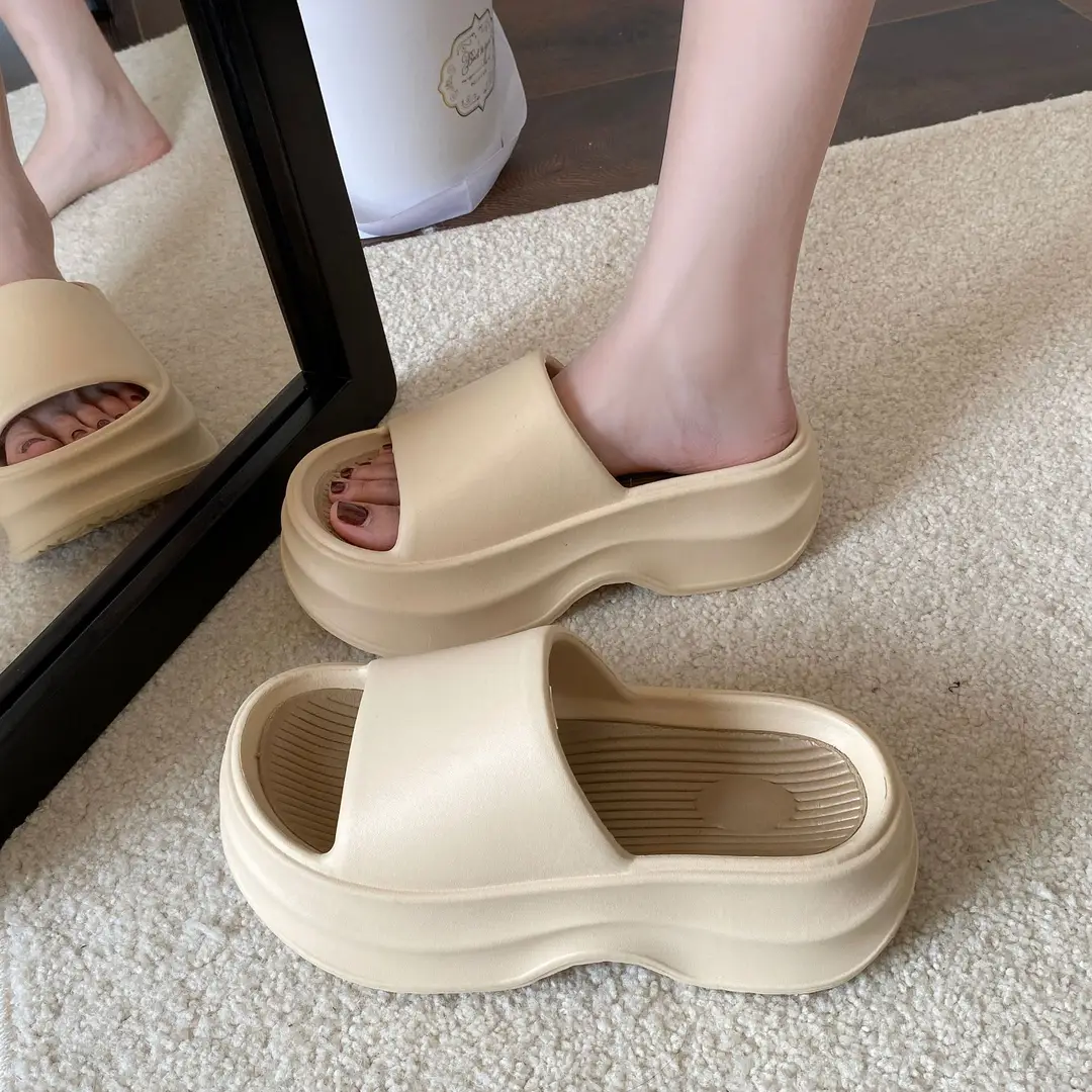 Outer Wear Eva Thick-Soled Fashionable Flip-Flops for Women Summer Soft-Soled Heightening Casual Beach Eva Flip-Flops for Women Summer - Image 8