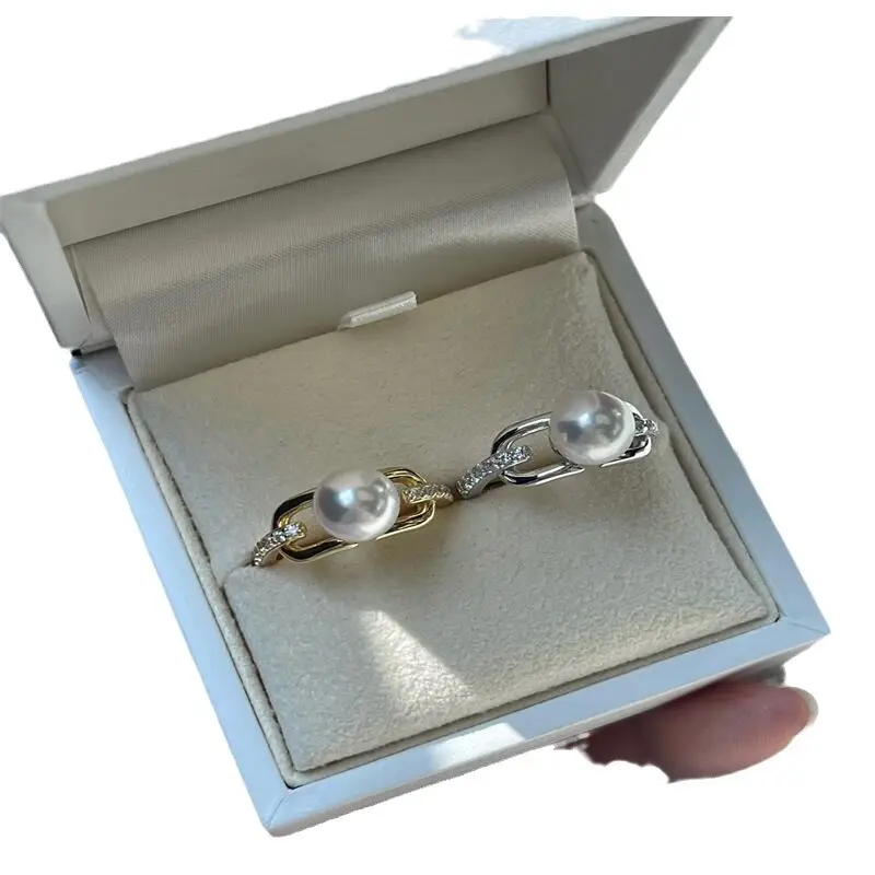 Pearl Ring with High-Gloss Finish 7-8MM Freshwater Pearl - Image 7