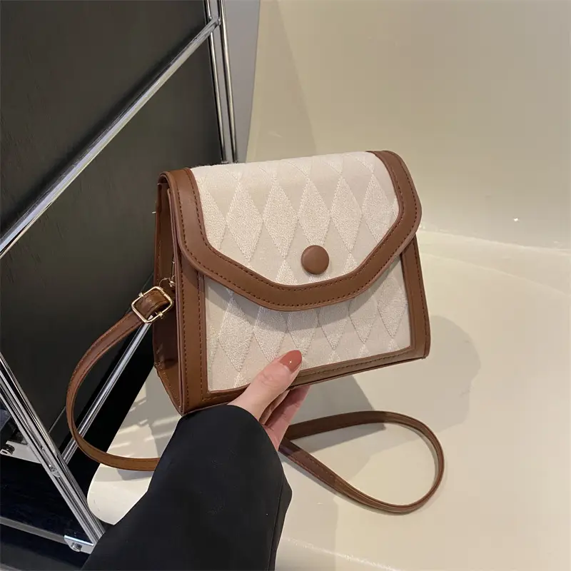 Korean Style Women's Rhombic Crossbody Bag 2024 Spring - Image 6