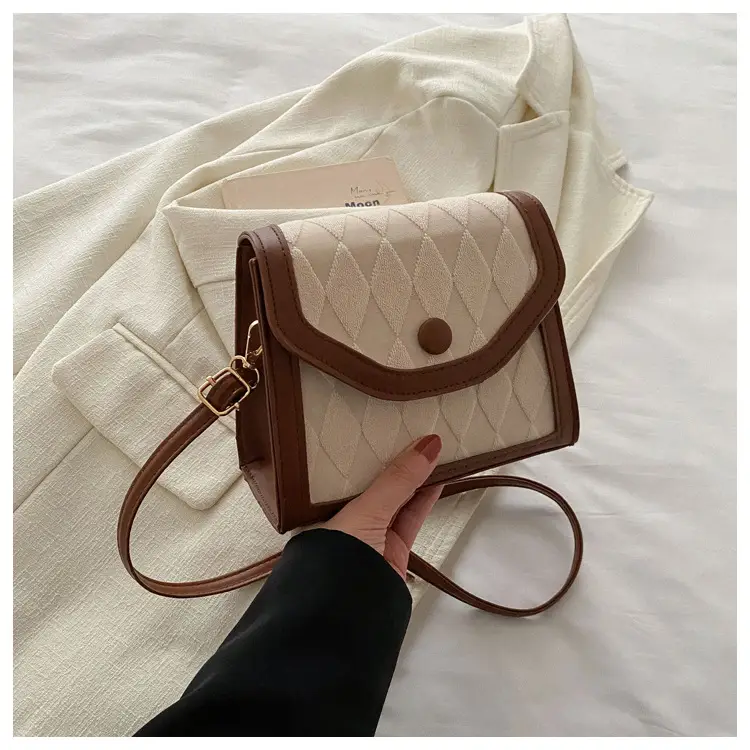 Korean Style Women's Rhombic Crossbody Bag 2024 Spring — feature 22