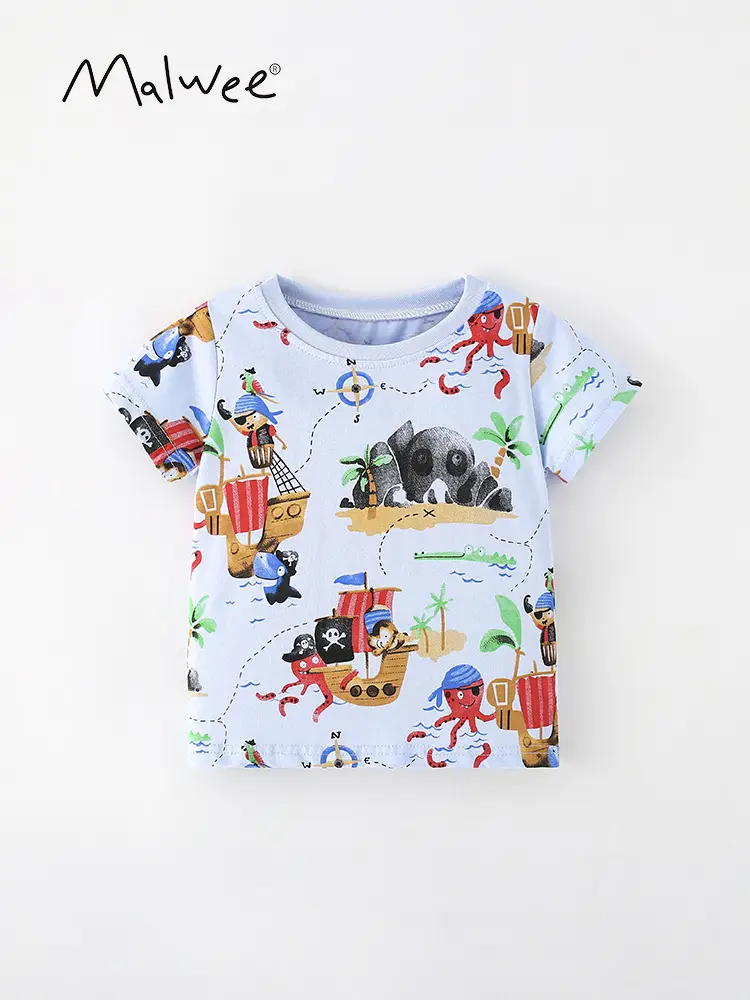 Malwee Boys Printed T-Shirt Summer Wear - Image 5