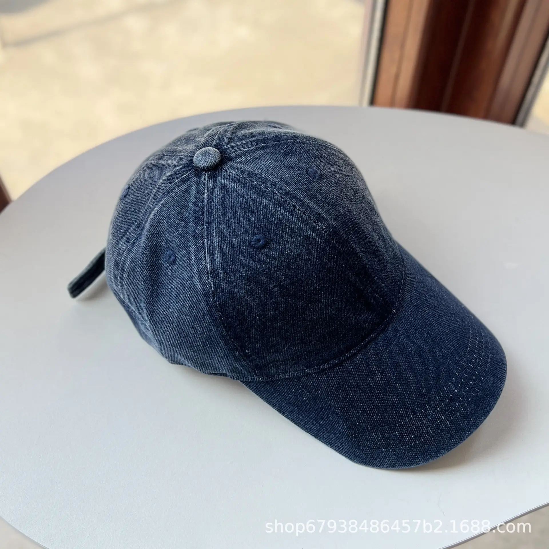 Washed Denim Baseball Cap for Men Women Sunscreen Hat - Image 6