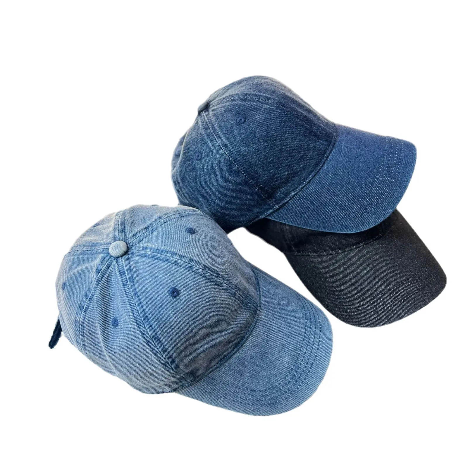 Washed Denim Baseball Cap for Men Women Sunscreen Hat - Image 8