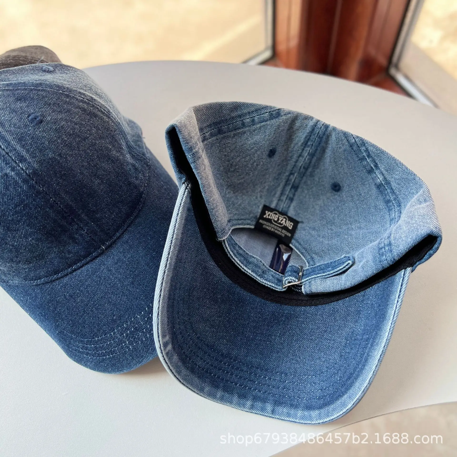 Washed Denim Baseball Cap for Men Women Sunscreen Hat — feature 6