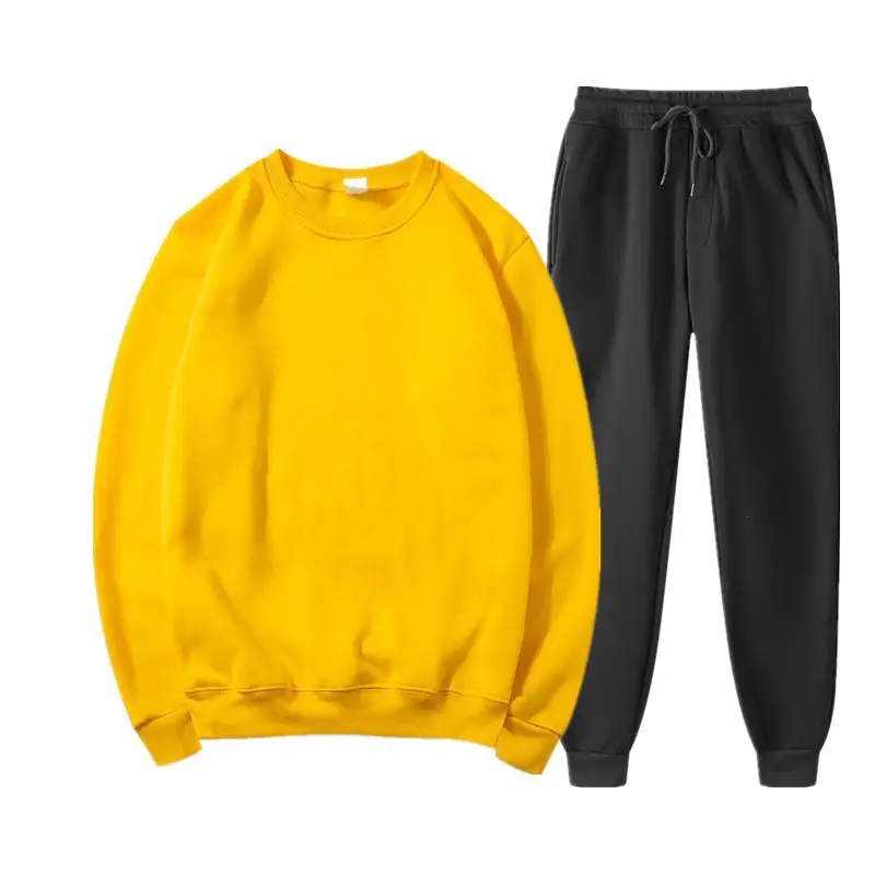 Men Grey Cotton Sweatshirt Trousers Set