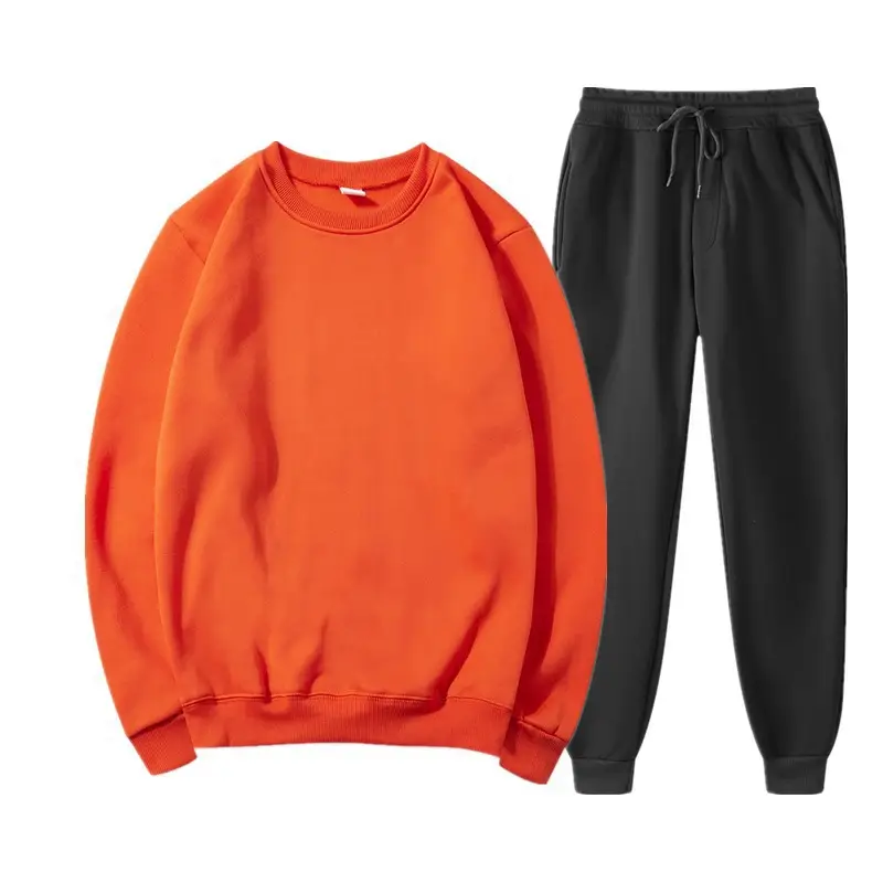 Men Grey Cotton Sweatshirt Trousers Set