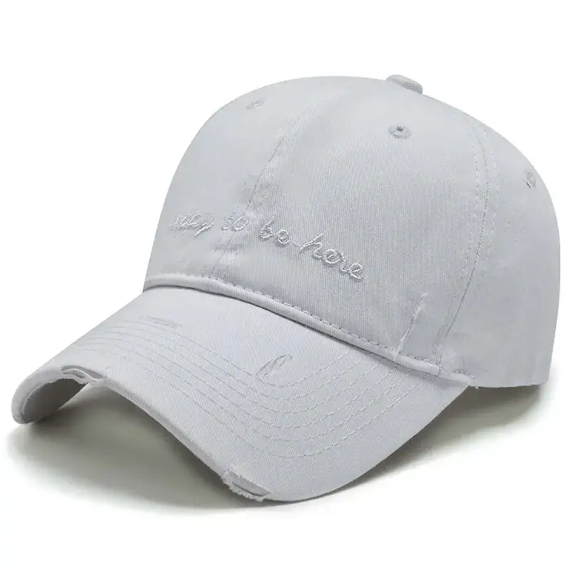 Brown Embroidered Baseball Cap for Men Women