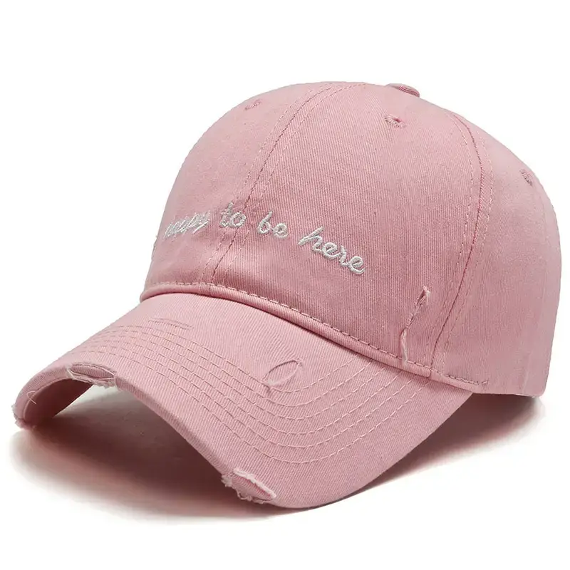 Brown Embroidered Baseball Cap for Men Women