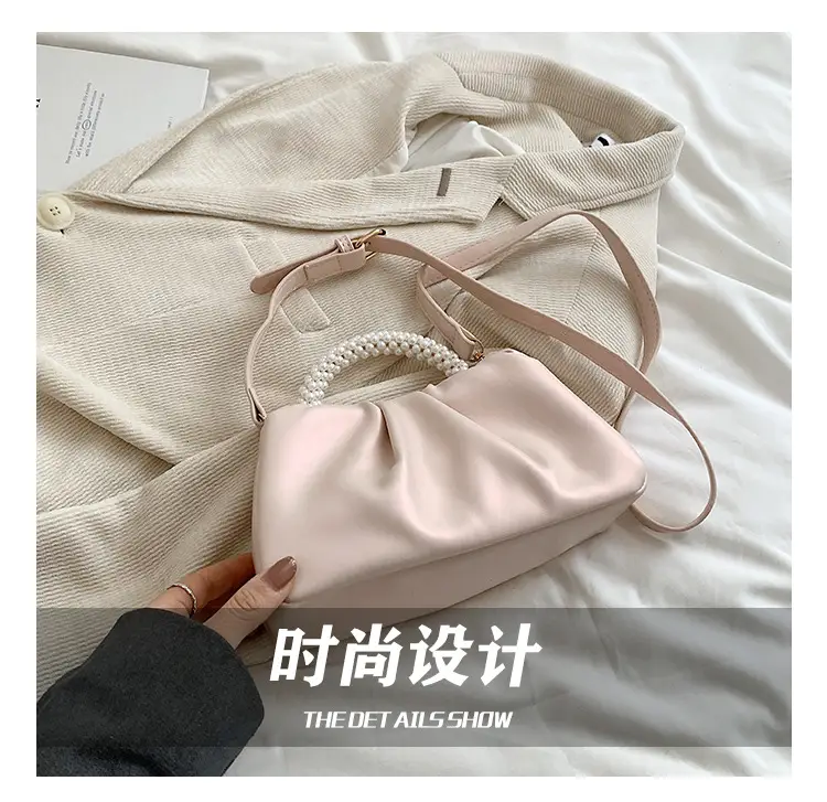 Black Pearl-Handle Shoulder Bag for Women — feature 18