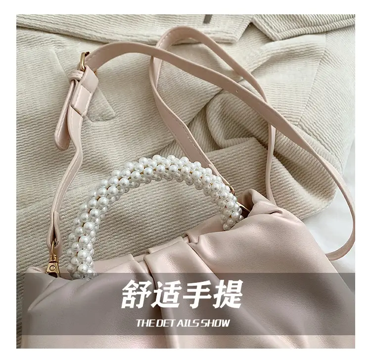 Black Pearl-Handle Shoulder Bag for Women — feature 19