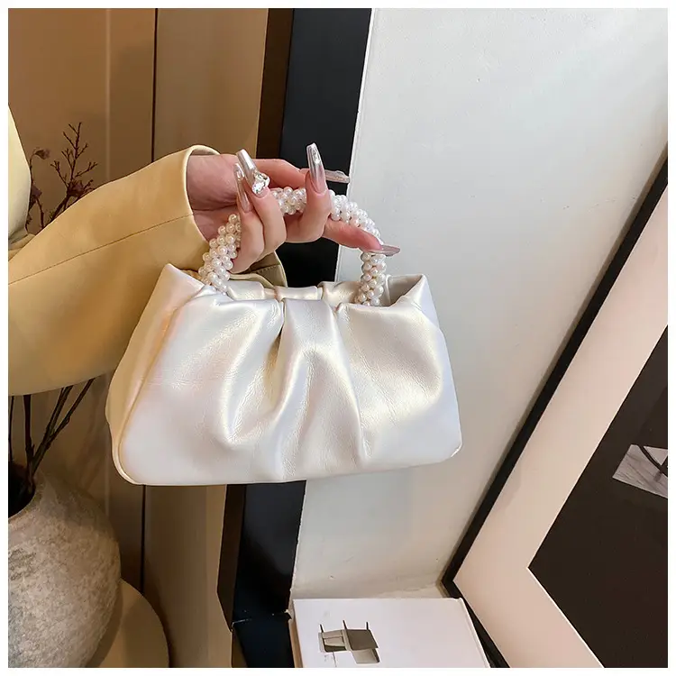 Black Pearl-Handle Shoulder Bag for Women — feature 41